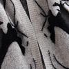 European & American Autumn/Winter Korean-Style Knitted Mid-Length Cardigan with Embroidered Women's Plus-Size Loose Sweater Coat