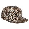 Kšiltovka s leopardím vzorem Pánská Dámská Nastavitelná 3D Tištěná Snapback Plochý kšilt Hip Hop Klobouk Klobouk s plochým okrajem