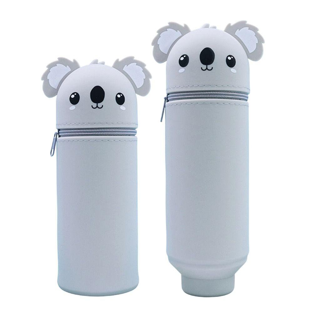 Animal Shape Pen Pouch Silicone Pen Box Cute Pencil Case  School Office