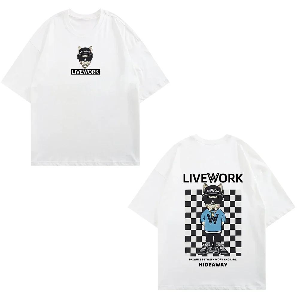 2025 New Hot Korea 2024 Summer New Trendy Brand Letter Logo Printing Round Neck Men's and Women's Same Casual Versatile T-shirt