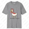 Funny Couple Cotton Tshirts Valentines Day Gift for Husband Wife Girlfriend Boyfriend Goose Tender Heart Tee Lovers Clothes