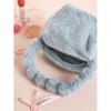 Daiso Cloud Handle Fur Tote Bag Blue