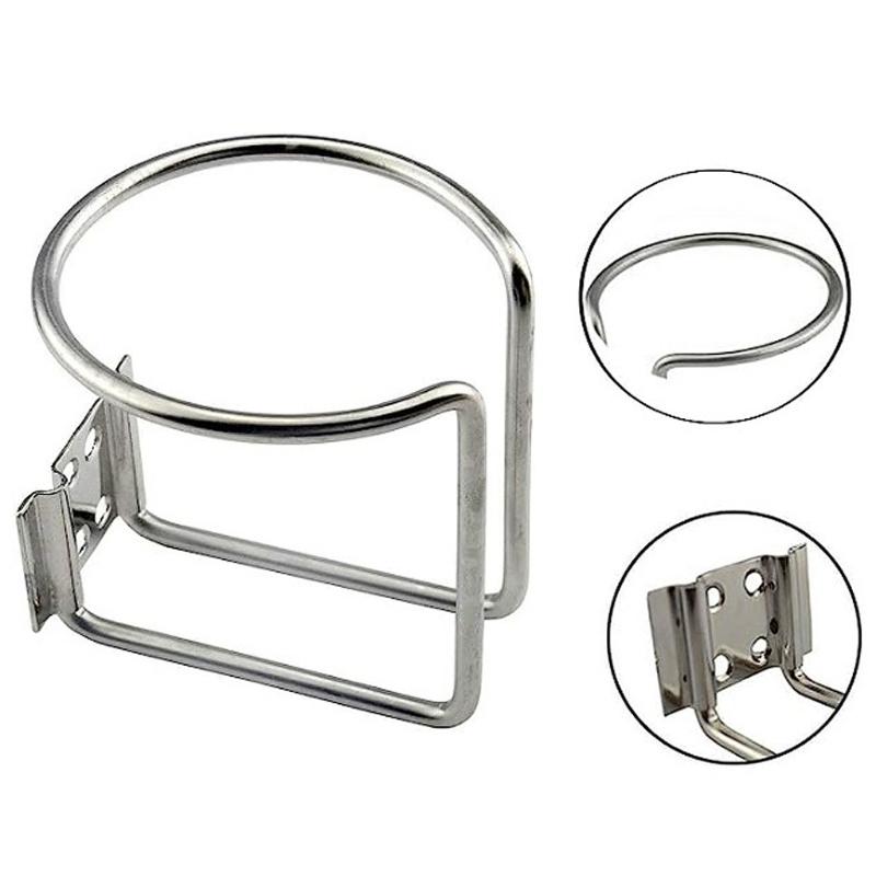 Upgraded Stainless Steel Car Boat Rings Cup Drink Holder Bottle Stand Simple Installs for Marine Yacht Truck RVs Camper