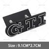 YKPSC1 3D Metal GTI Grill Emblem Badge Rear Trunk Decal Car Sticker for Volkswagen VW Golf 5 6 7 8 MK2 MK3 MK4 MK5 MK6 MK7 Accessories
