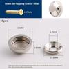 8Pcs Brass Decorative Nail Mirror Advertising Board Cap Cover Self-Tapping Screw 9/12/13/15Mm