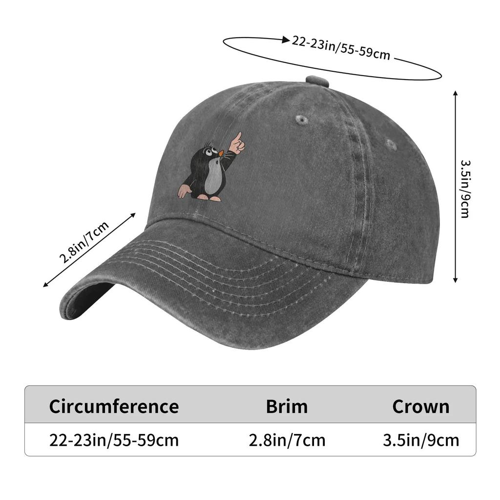 Baseball Cap The Little Mole   Spring Fashion Trucker Hat  Unisex Women Print Tennis Skate Dropshipping Baseball Caps