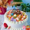 Simulated Birthday Cake Model Crafts Fake Fruit Cake Mold Decoration Shop Window Sample Display Home Ornaments Photography Props