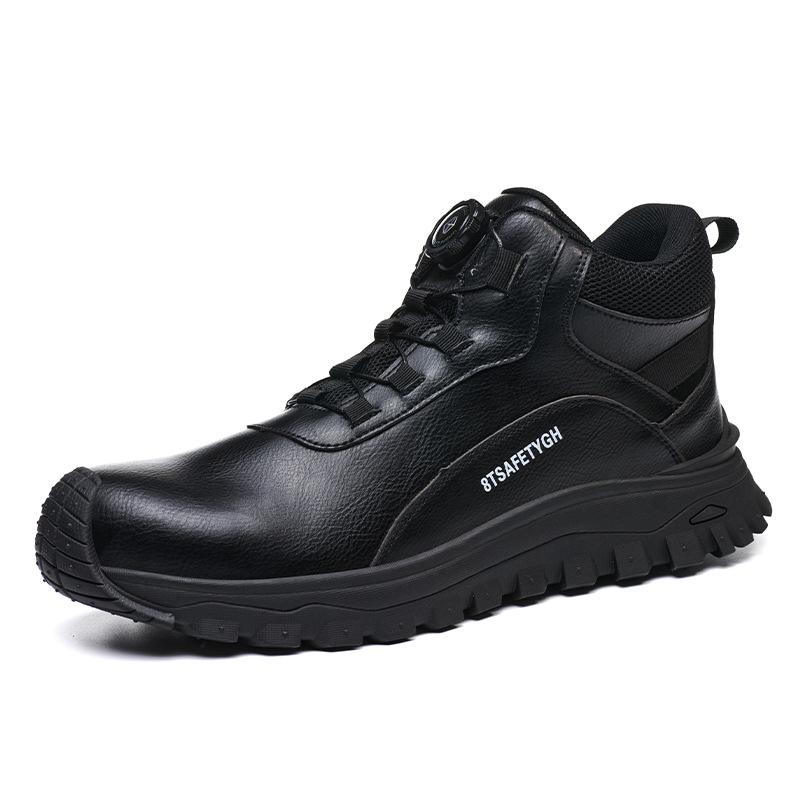 Lightweight Rotating Button Safety Shoes - Anti-Smash, Anti-Puncture; Ideal for Construction & Labor Work