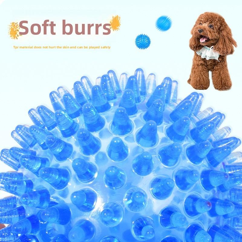 Thickened Pet Toy Sound-activated Ball for Dogs - A Round Toy with A Sound-producing Feature for Dogs To Chew and Clean Their Teeth.