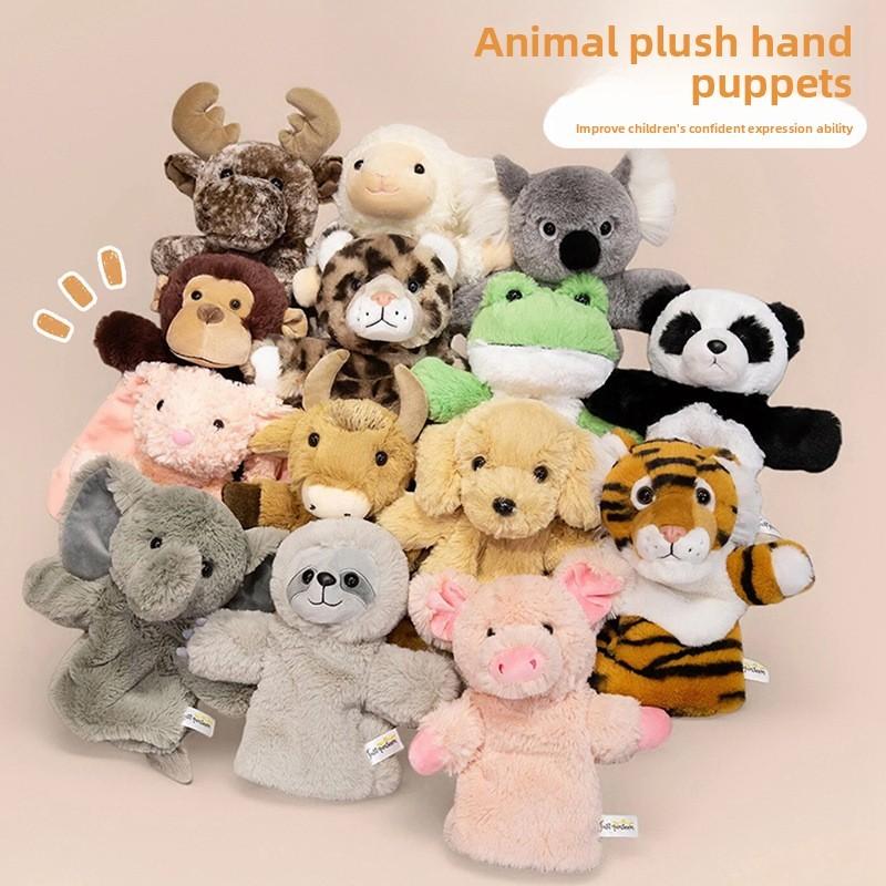 Forest Animal Hand Puppets Plush Figures For Theater Performances And Gift