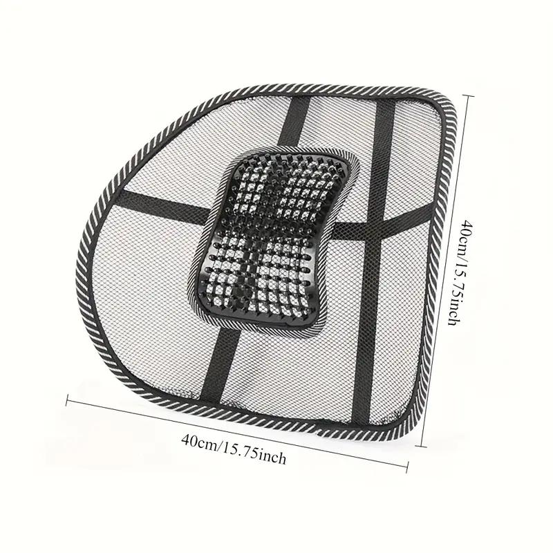 Mesh Lumbar Support for Car Seat - Ergonomic Back Brace with Massage Beads,Chair Cushion for Home Office Comfor