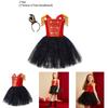 Nussknacker-Kostümkleid für Mädchen mit Paillettendetails – Halloween-Cosplay-Outfit