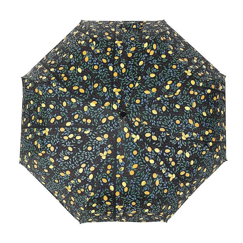 Creative Lemon Anti-UV Umbrella Sunny and Rainy Aluminum Alloy Folding Umbrellas Parasol Umbrella Rain Women