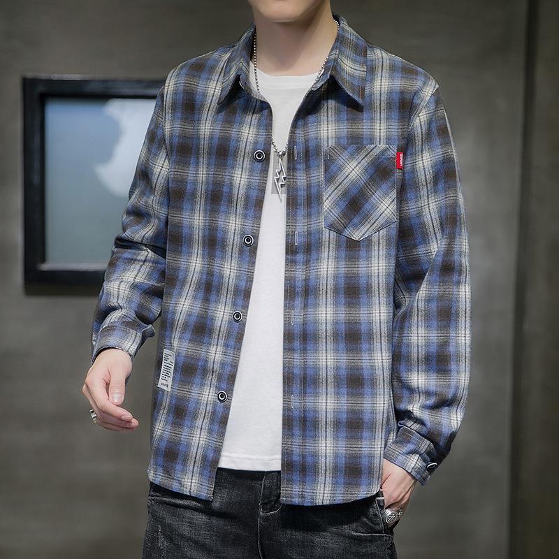 Buy Autumn Korean Cotton Plaid Shirt 