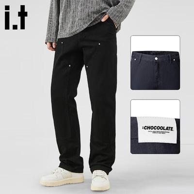 CHOCOOLATEit Men's American Style Loose Straight-Leg Jeans