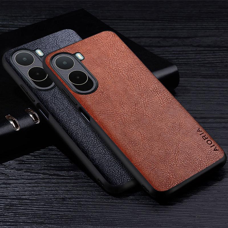Leather Case For Redmi A7 Pro A5 A3 4G Premium Business Style Retro Litchi Pattern Back Cover for Redmi A7 Pro 4G case