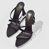 2025 Summer Cross with Open-toed Rhinestones Pointed Heels Wear Cool Slippers Female Royal Sister Style Sexy High-heeled Sandals