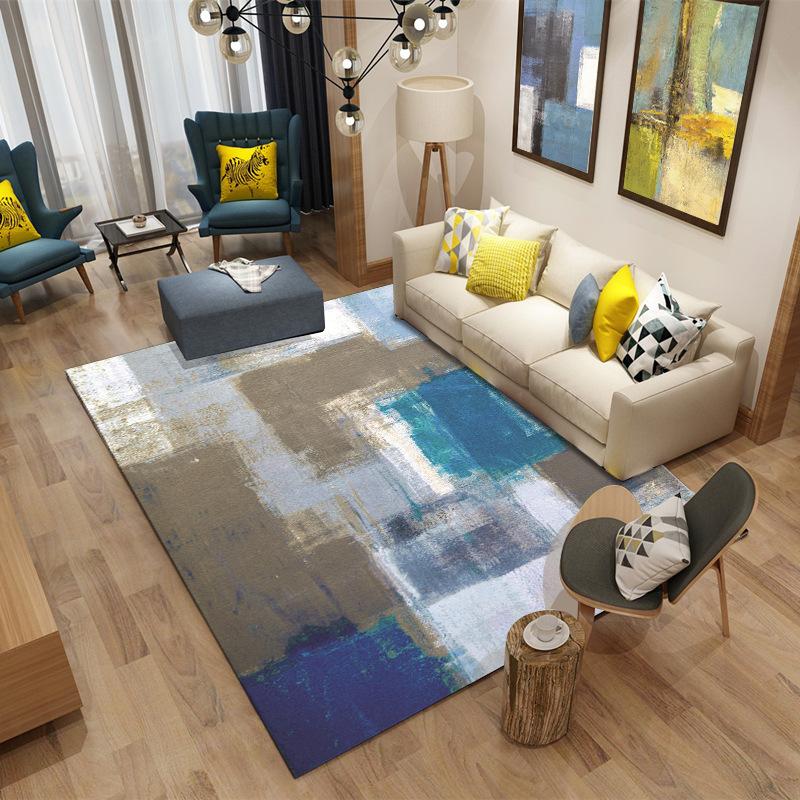 Severský obývací pokoj Koberec Jednoduchý moderní Ložnice Koberec na podlaze Mat