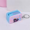 Interactive LED Keyring For Evening Key Finding And Finger Exercise Shatterproof Plastic Construction Keychain