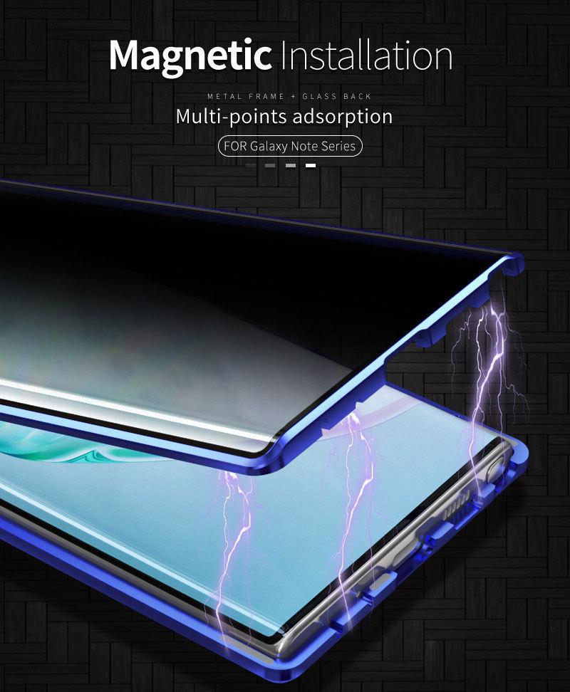 Samsung S25 Ultra Anti-Peep Magnetische Vollabdeckungs-Aluminiumlegierungs-Handyhülle (24 Plus, A55)