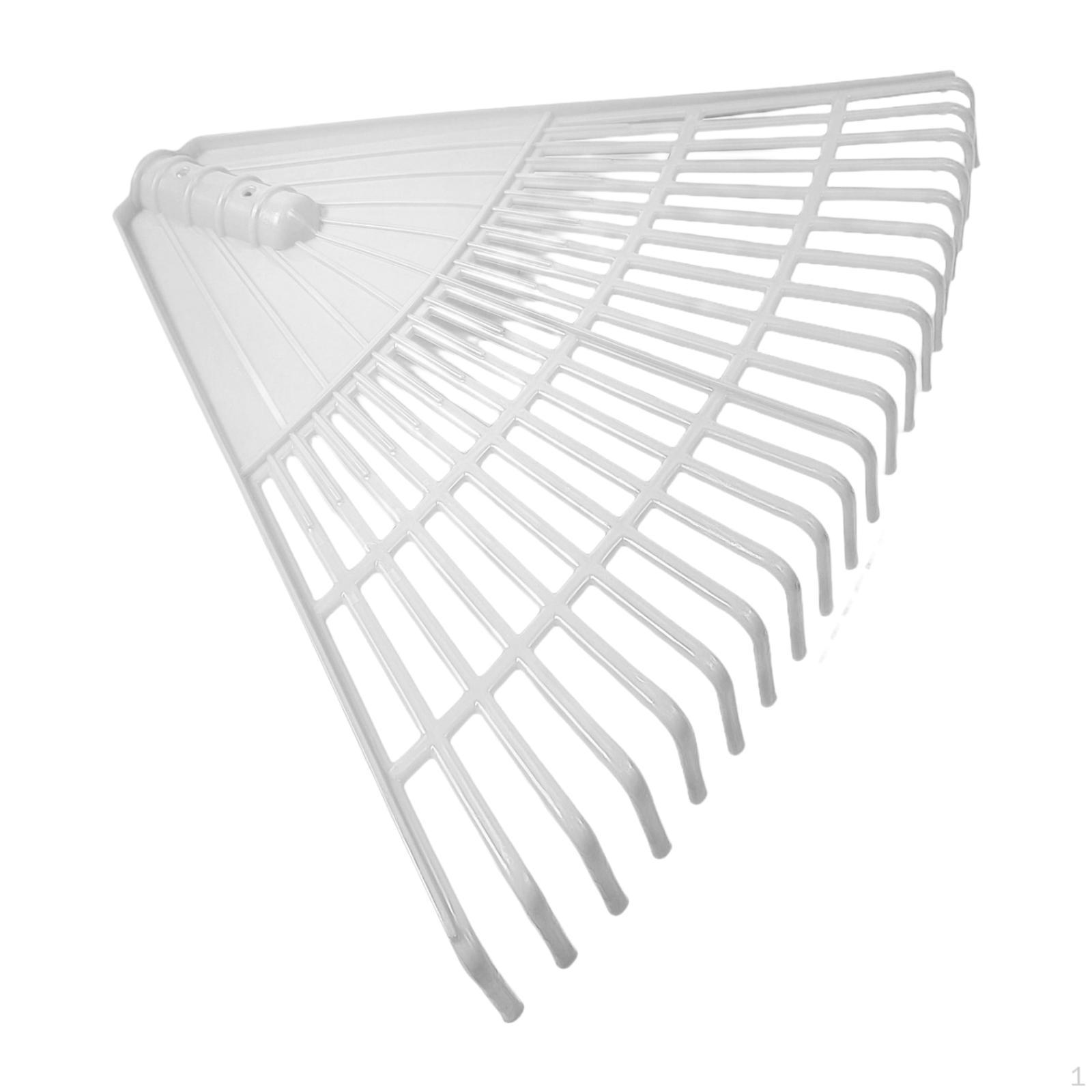 

Lawn Rake Head Replacement Gardening Leaf Removal Tool Versatile with 21 Tines Garden for