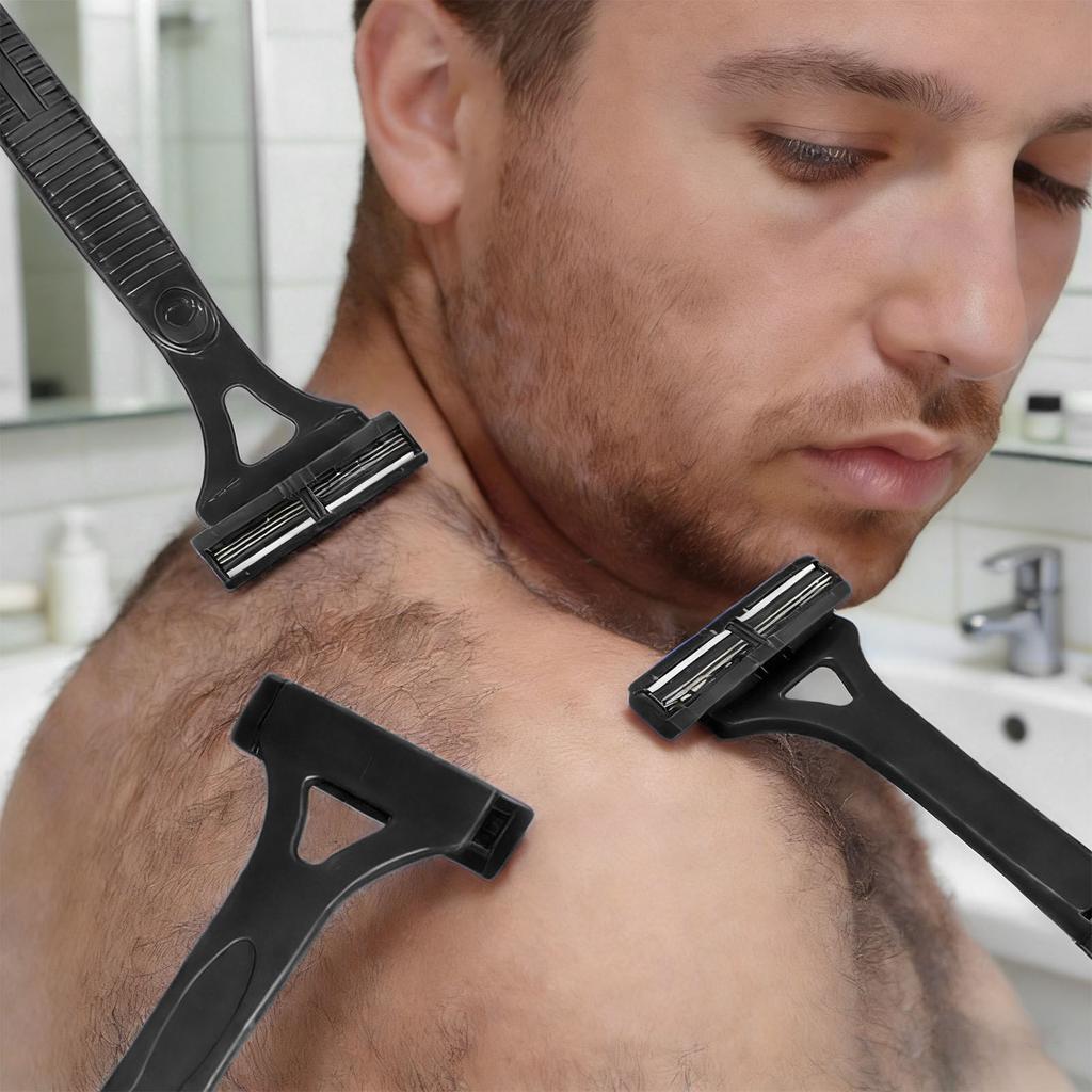 Foldable   Handle Back Hair Removal Trimmer Manual 3 Layers Cutter Back Hair Trimmer 44cm Total Length