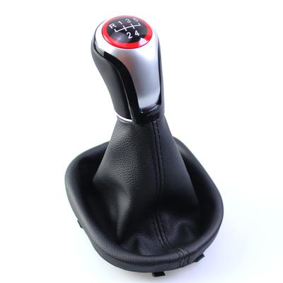 Für VW Touran 2003-2010 für CADDY II MK2 2004-2009 Neuer Schaltknauf MT 5/6-Gang mit Faltenbalg-Abdeckung Car Styling