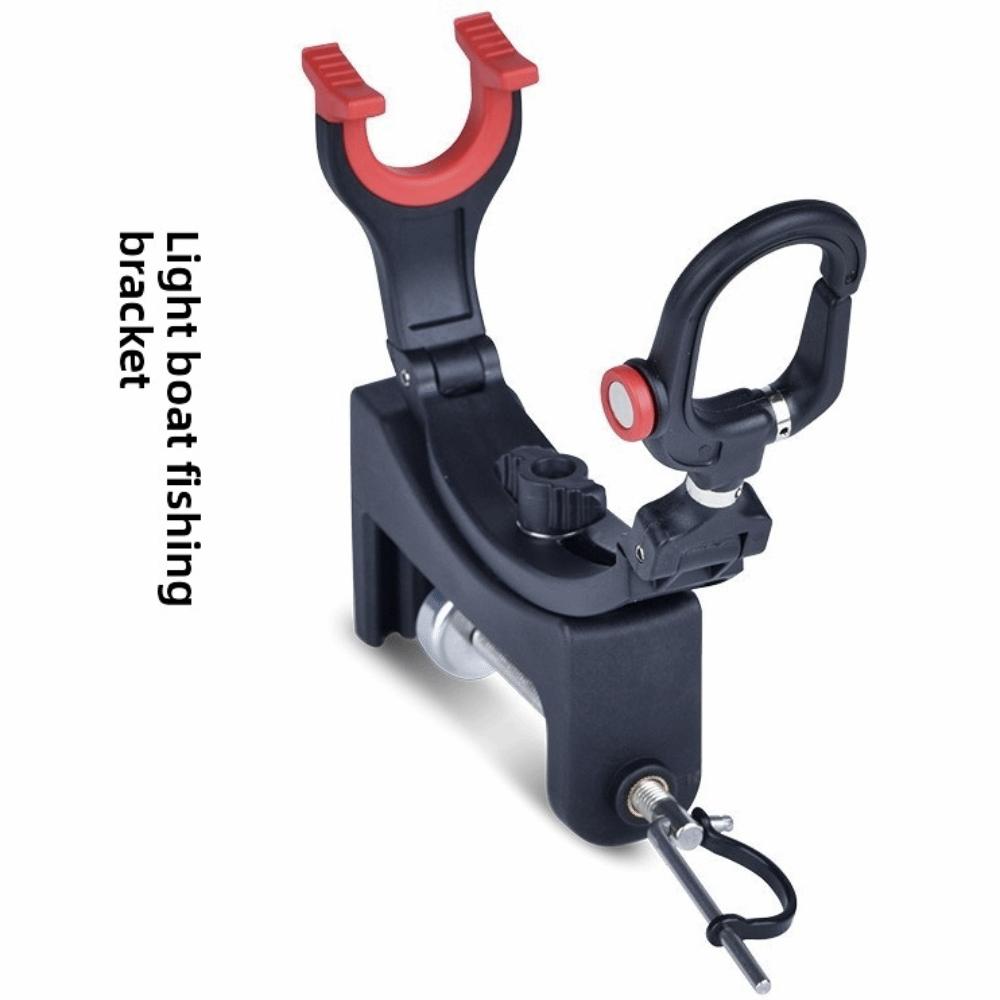 Red Handle Rotating Fishing Rod Holder Lightweight Stable Base ABS Fishing Rod Holder Durable Design Stable Rod Stand