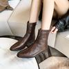 Fashion Women Heeled Ankle Western Boots 2025 New Elegant Shoes Lady Designer Chelsea Short Boots Snow Winter Fashion Zapatillas Mujer