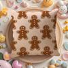 Cute Cartoon Gingerbread Man Prints Pillow Case Sofa Living Room Bedroom Headboard Backrest Cushion Square Cushion