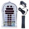 Digitale Gläubigen Gebetsuhr mit Vollbild-LED-Licht & Schlummerfunktion Dekorative Azan-Uhr für Zuhause oder Moschee