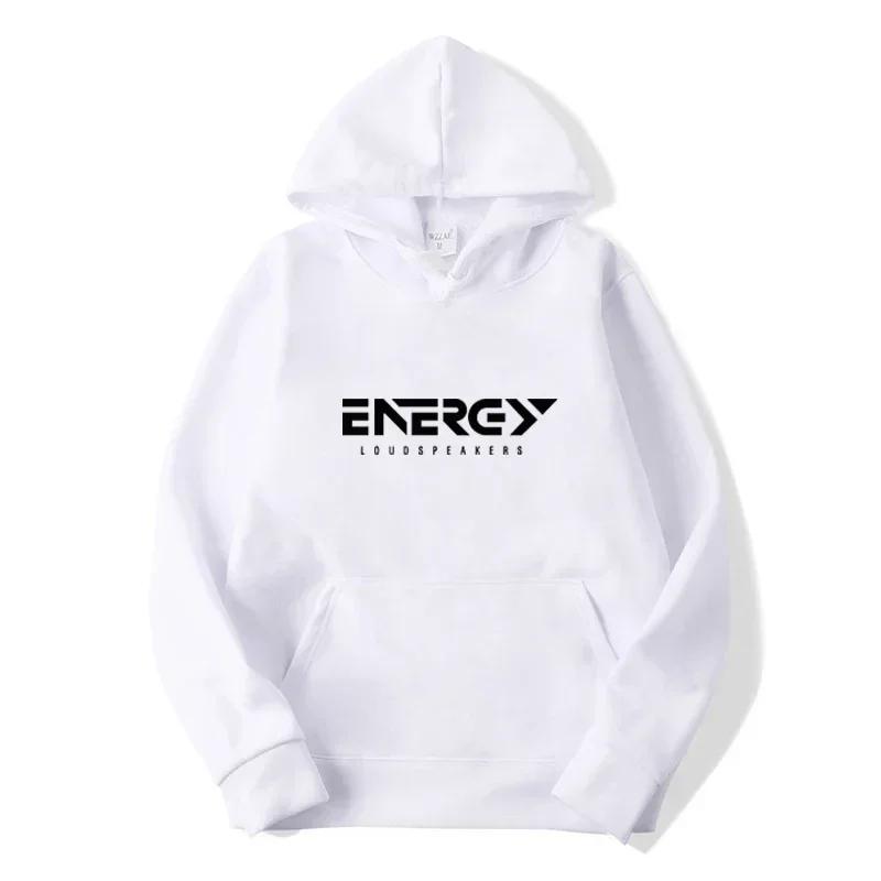 2025 Autumn/Winter ENEREY Printed Sportswear Fashion Men's Casual Hoodie Loose Hoodie Men's Pocket Warm Fashion Sportswear