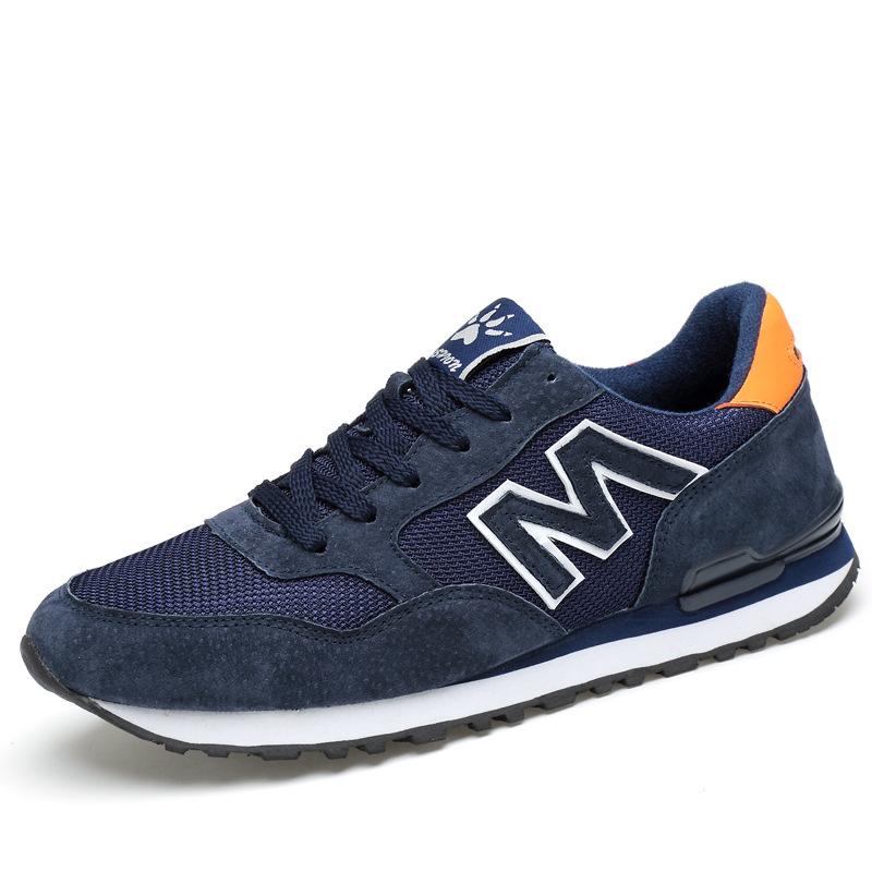 

2025 летние кожаные кроссовки мужские повседневные кроссовки для бега для студентов дышащая обувь мужская летняя сетчатая обувь 38 синий