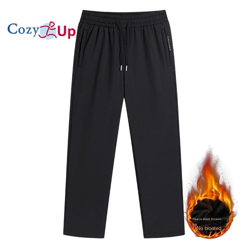 Cozy Up Men Winter Pants Snow Pants Fleece Lined Water Resistant  Zip Pockets