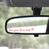 Love You Drive Safe Car Mirror Stickers Affectionate Reminder Heartfelt Safety Reminder For Women Drivers Car Interior Sticker