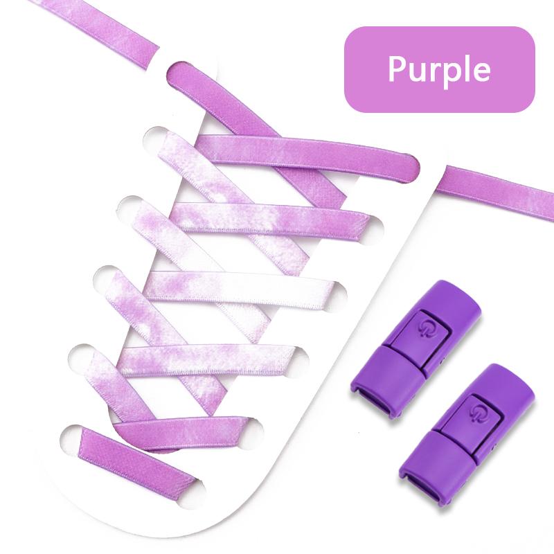 Press Lock Shoelaces No Tie Shoe Laces Without Ties Elastic Laces Sneaker Flat Rainbow Shoelace for Shoes Adults Kids