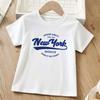 Teenage New York Printed Tshirt Summer Boys and Girls Casual Fashion Harajuku ONeck Short Sleeve Colorful Tops Clothing Unisex
