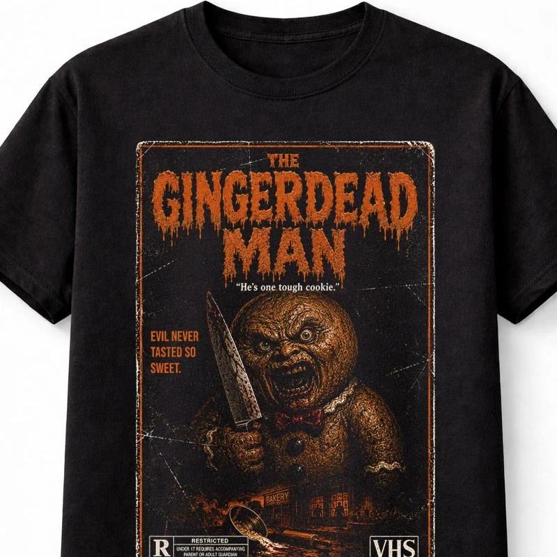 Gingerdead Unisex Horror Cookie VHS Cult Movie Unisex TShirt S