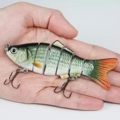 1 Pezzo Gear Esche Simulate Multi-sezione da Strada 6 sezioni 10cm/15g Esca Sommersa Biomimetica Pesca Outdoor di Alta Qualità