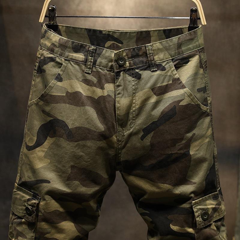 Nové Camo Kalhoty Muži Běžné Kalhoty Multi Pocket Cargo Hip Hop Joggers Městské overaly Outwear Sportovní Al Kalhoty