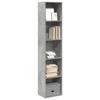 VidaXL Bookcase Concrete Grey 40x30x189 Cm Engineered Wood, Shelf, Bookshelf, Book Support, Cabinet of 857888