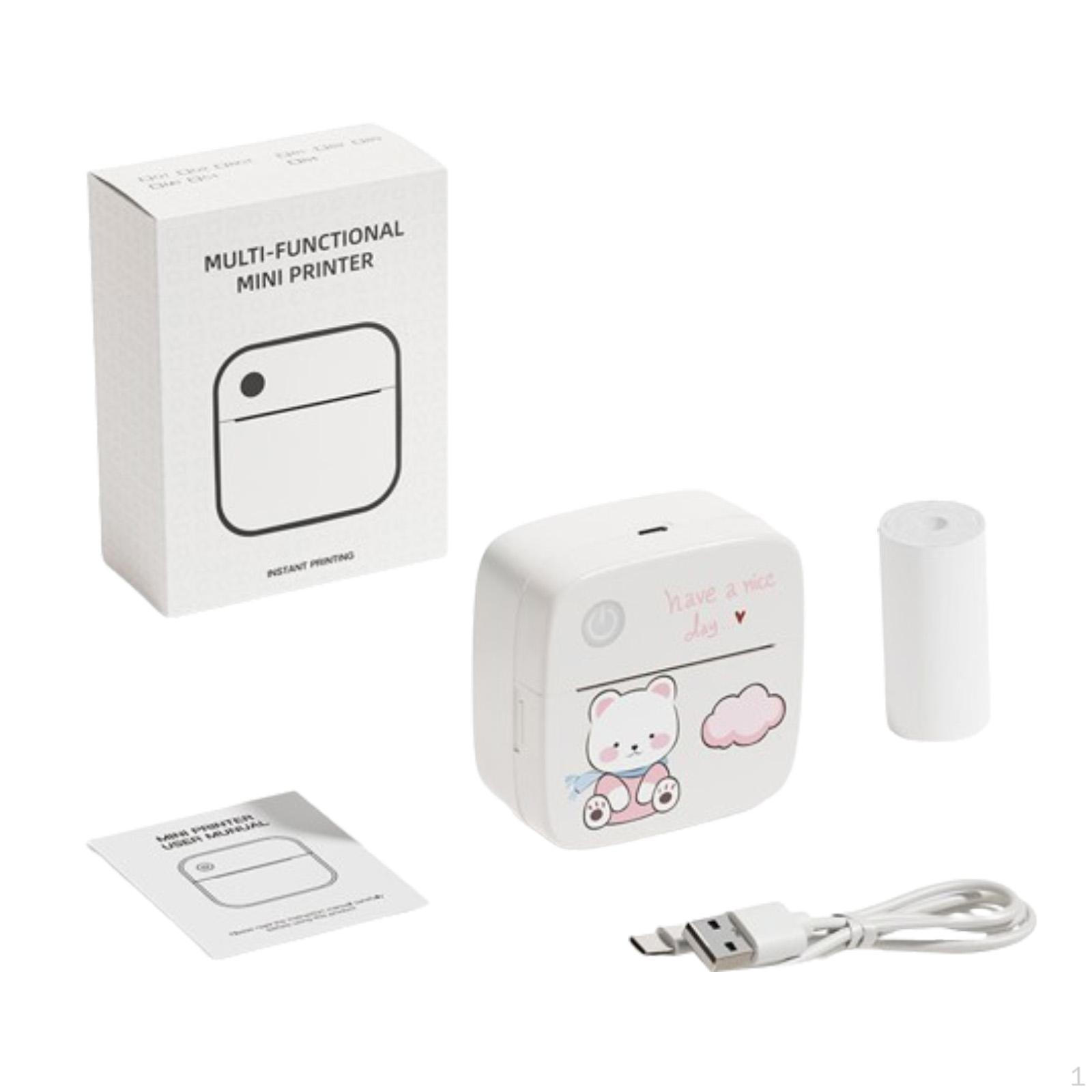 

Inkless Printer, Label Printing Device, Small Picture Photo Thermal рожевий