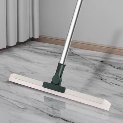 Floor Squeegee Broom Multifunction Household Silicone Wiper Duty Scrubber Kitchen Shower Tile Pet Hair Long Handle Anti-Static