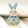 1pc Cute Bunny for Women,Sparkling Colorful Rhinestone Pendant, Daily Bag Charm Fashion Accessory,Perfect Gift for Her Bag Charm