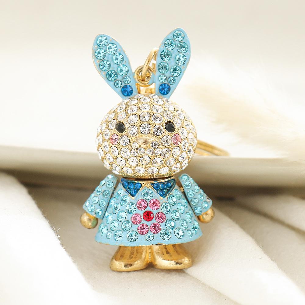 1pc Cute Bunny for Women,Sparkling Colorful Rhinestone Pendant, Daily Bag Charm Fashion Accessory,Perfect Gift for Her Bag Charm