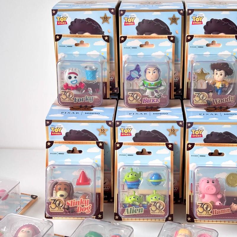 Toy Story Anniversary Unlimited Fun Series Pendant Card Blind Box Pixar Buzz Lightyear Christmas 30th Figure Gifts Model Random Trendy Mystery