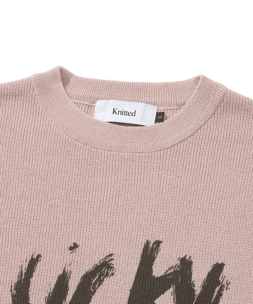 KNITTED Coolever Clover Round Knit Pink