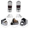 2pcs Adjustable Glass Shelf Holder Clamps Bathroom Support Brackets Shelves Holder For 3-20 Mm Thick Shelf Glass
