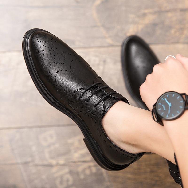 Chaussures en Cuir Chaussures habillées décontractées Chaussures en Cuir Été Britannique Respirant