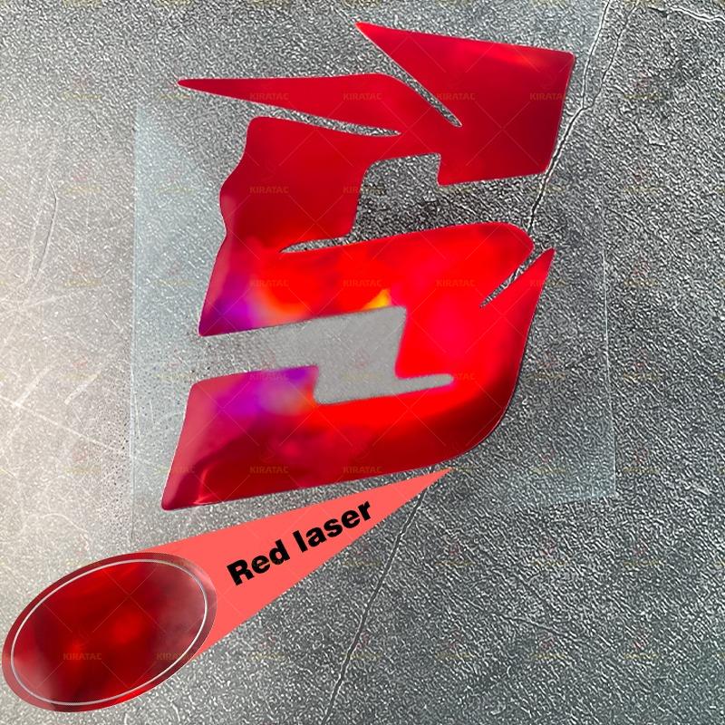 1pc Red Laser Motorcycle Number Stickers Waterproof for Refit Motorbike Helmet Fairing Bicycle Scooter Universal Vinyl Decals